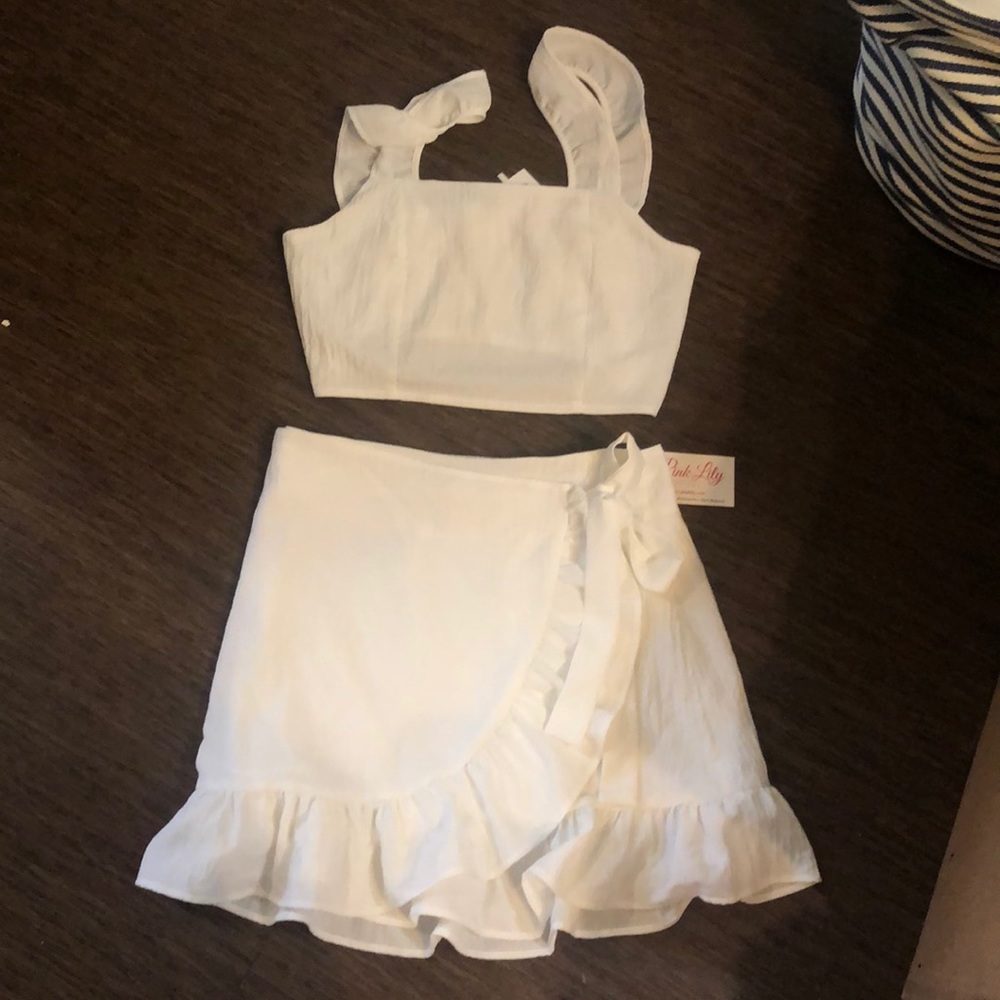2 piece set - white